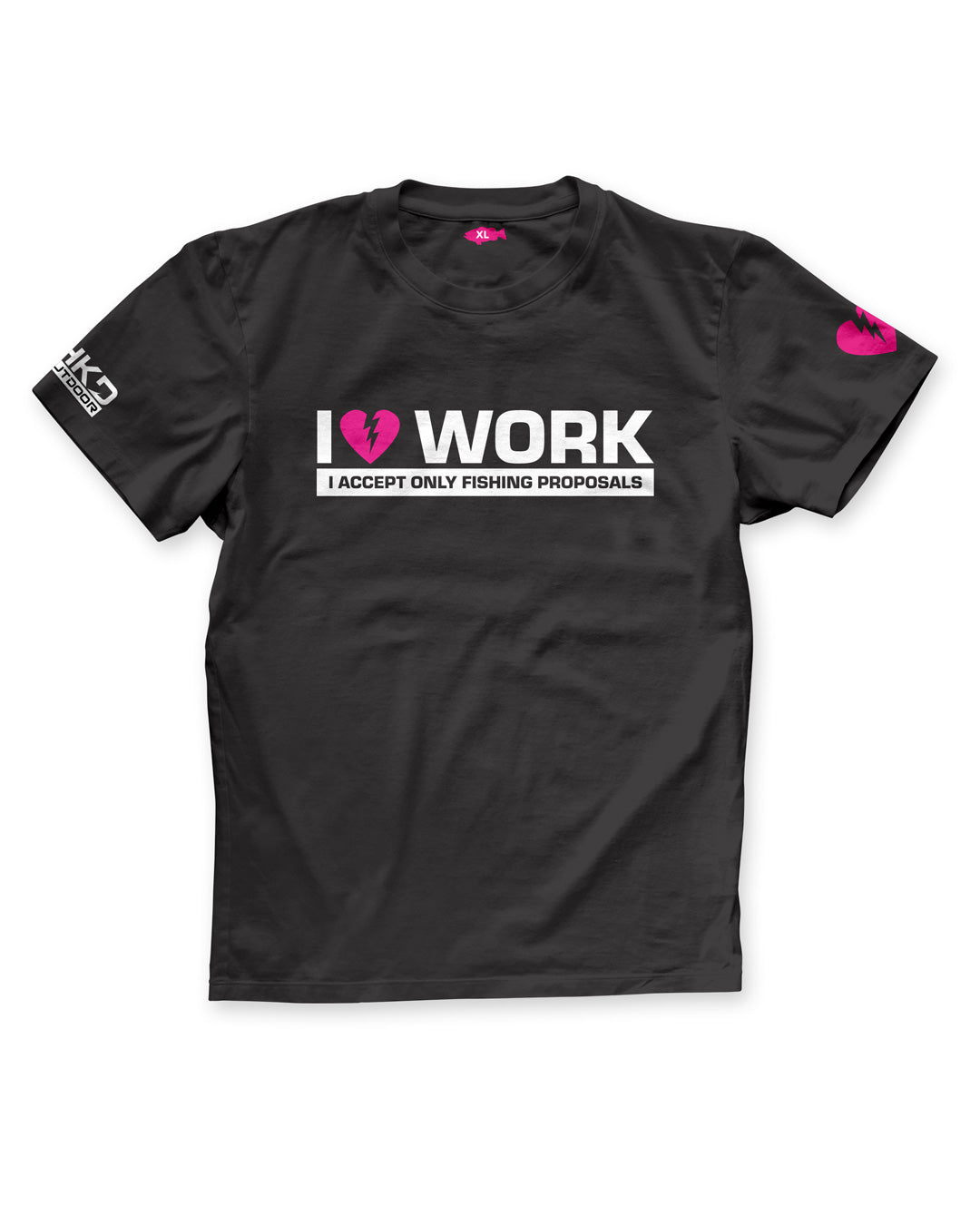 T-shirt - I HATE WORK Black