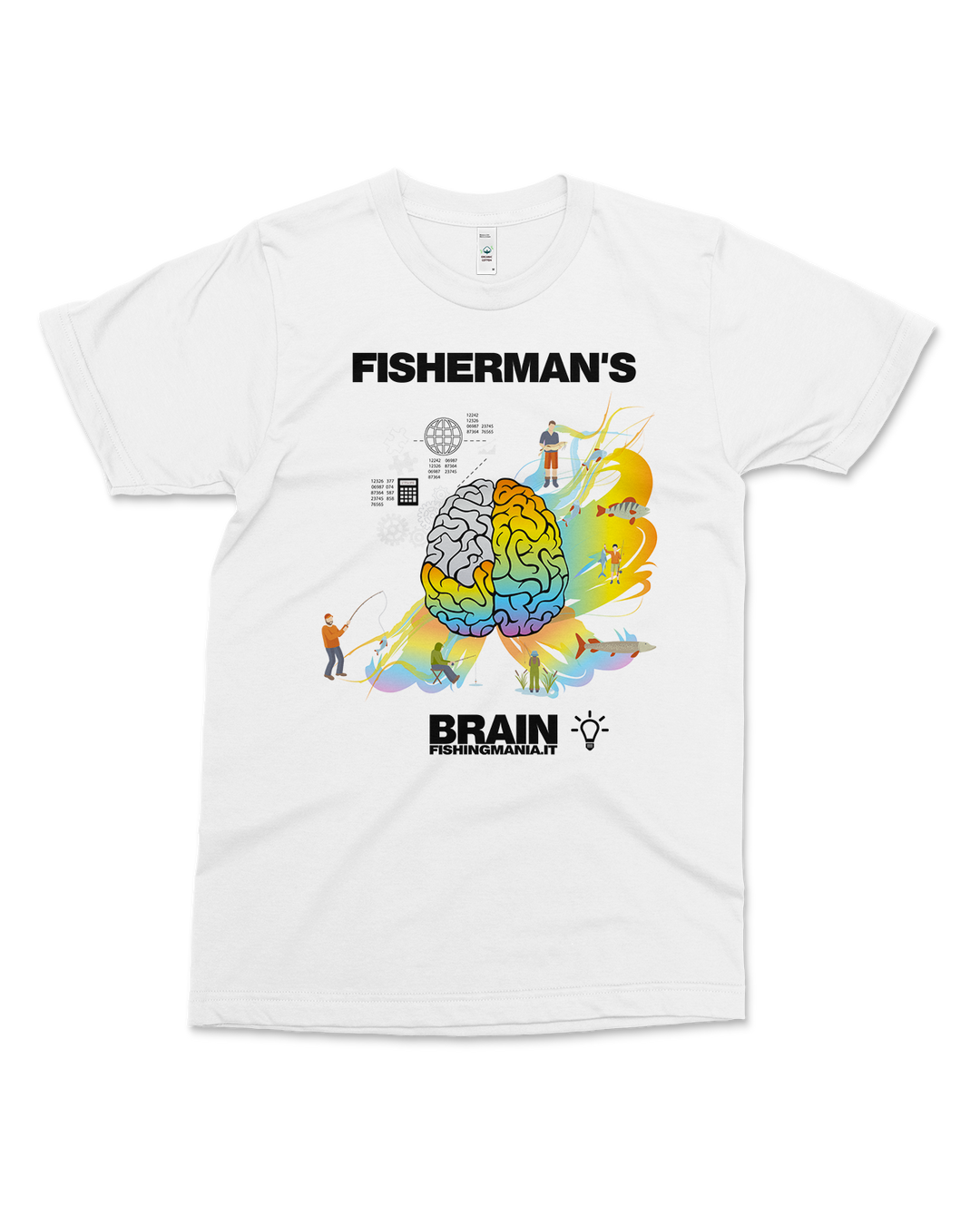 Organic Cotton T Shirt - Fisherman's Brain