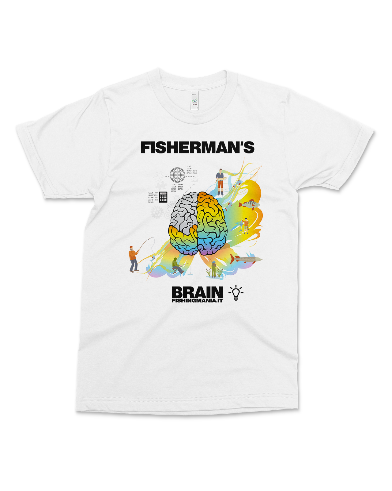 Organic Cotton T Shirt - Fisherman's Brain