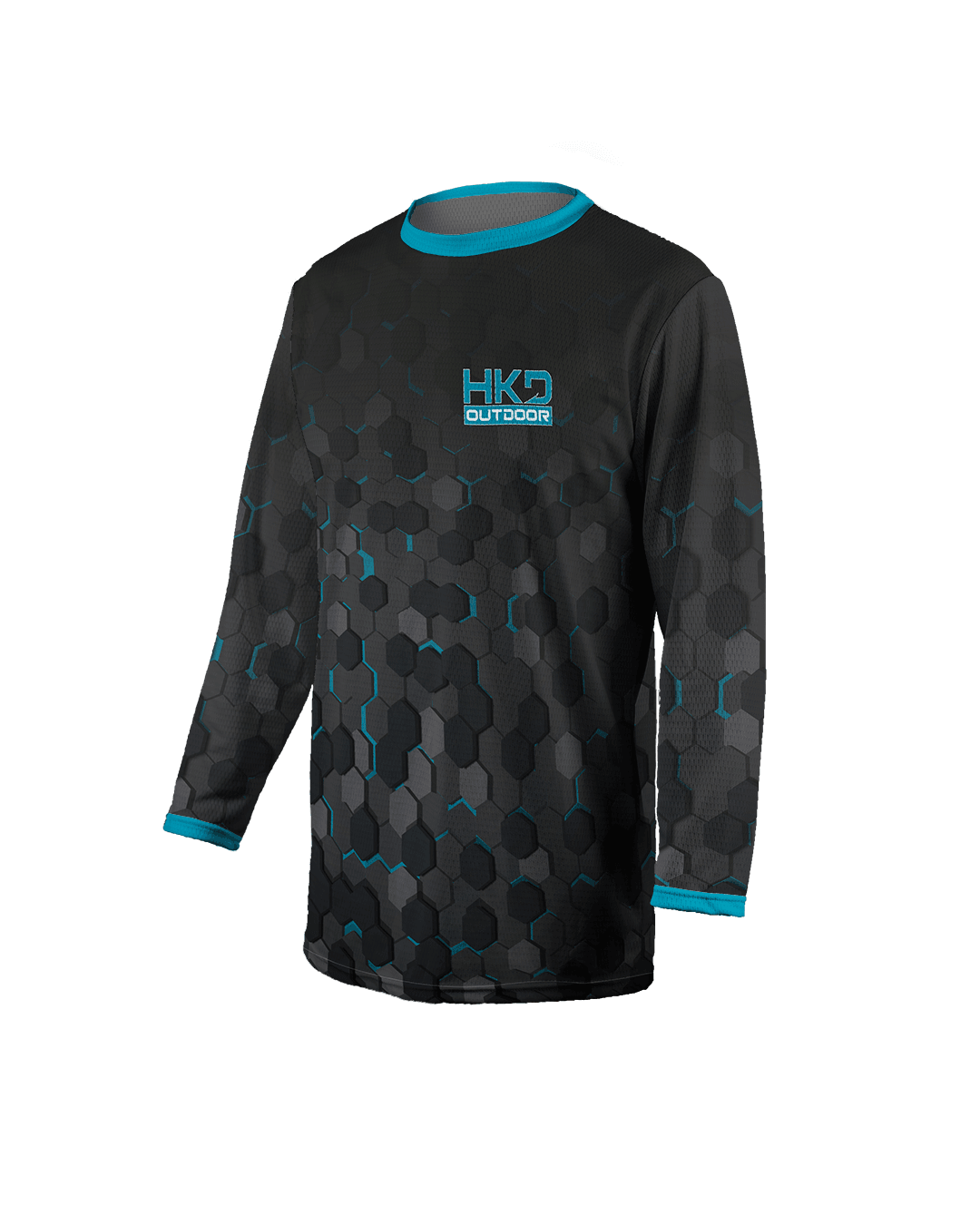Maglia maniche lunghe Carbon® Blue Hexagon - HKD Outdoor ® - abbigliamento tecnico pesca