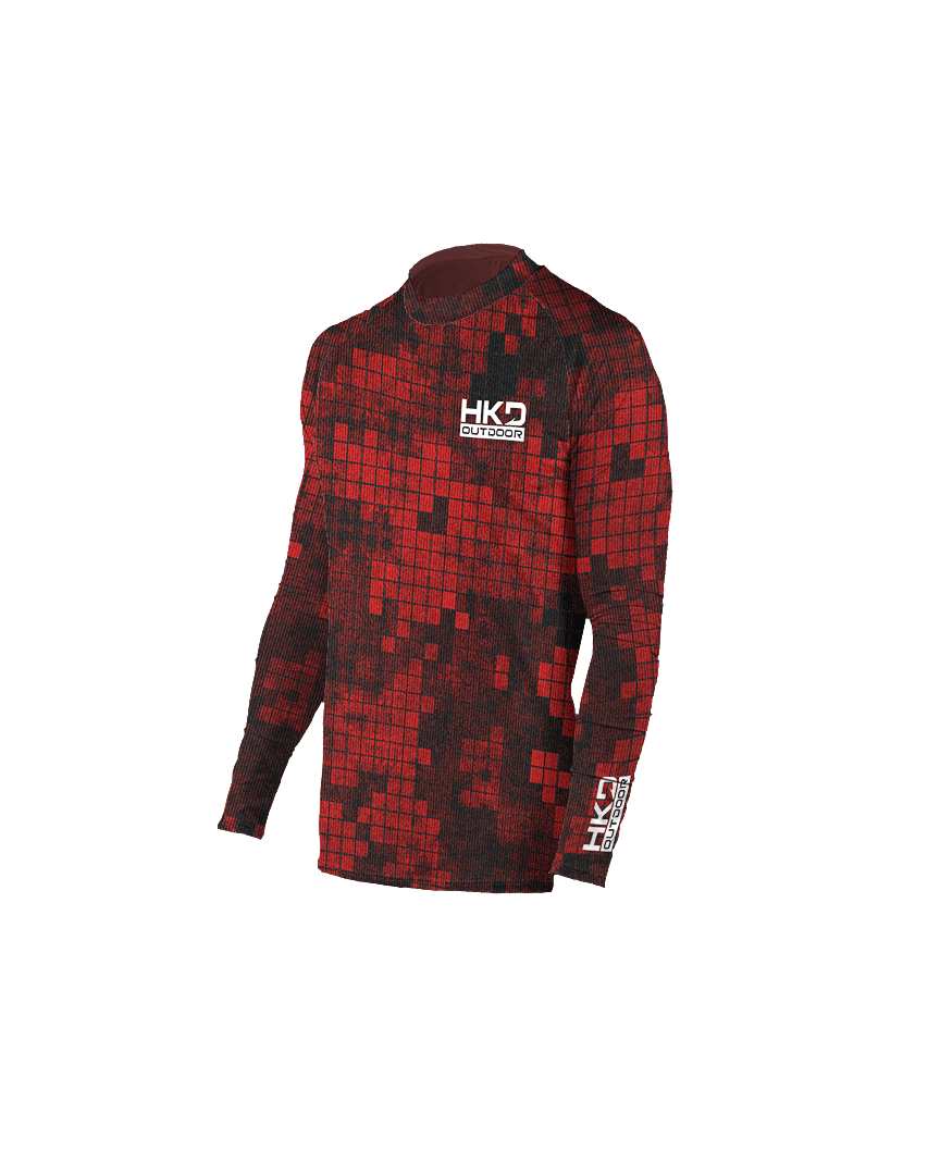 Maglia termica Digital Red - HKD Outdoor ® - abbigliamento tecnico pesca